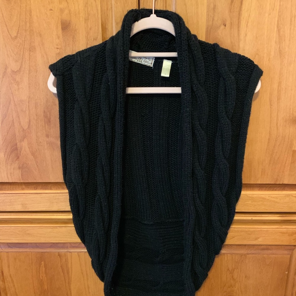 Black sweater shrug